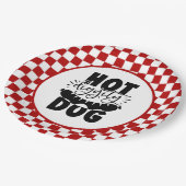 ホットドッグおもしろいグリルパーティー ペーパープレート (アングル)