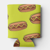 ホットドッグおもしろいフードデザイン 缶クーラー (裏面)