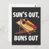 ホットドッグおもしろいフードラバーギフト ポストカード (正面/裏面)