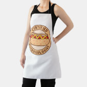 ホットドッグおもしろい愛好家の認定 エプロン (インサイチュ)
