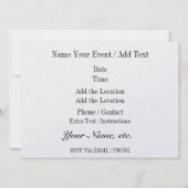 ホットドッグか他！招待状 招待状 (裏面)