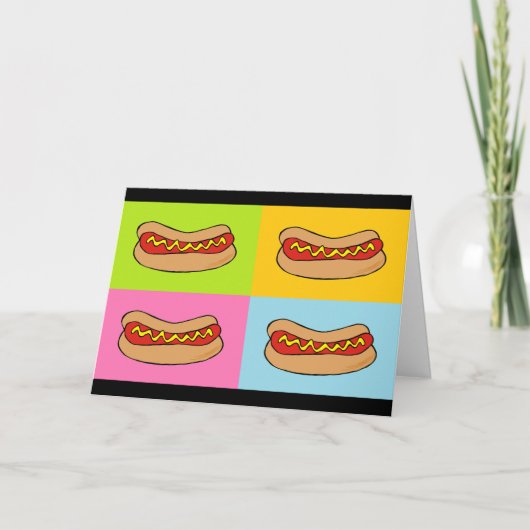 ホットドッグかwurstのバースデー・カード カード (正面)