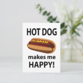 ホットドッグで幸せになれるホットドッグ ポストカード (スタンド正面)