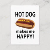 ホットドッグで幸せになれるホットドッグ 名刺 (正面)