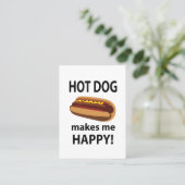 ホットドッグで幸せになれるホットドッグ 名刺 (スタンド正面)