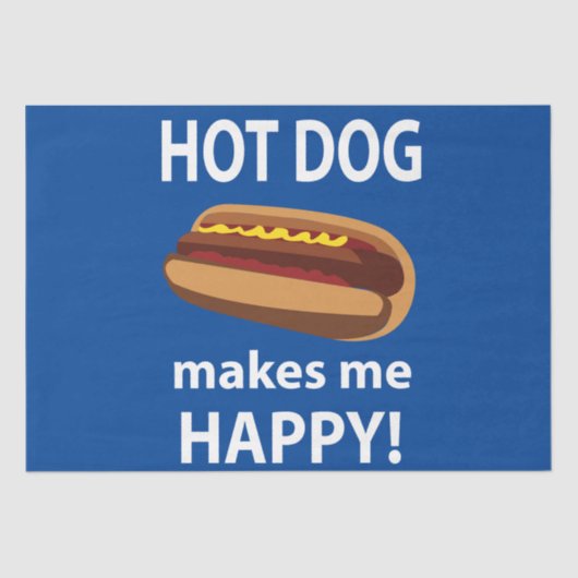 ホットドッグで幸せになれるホットドッグ 薄葉紙 (正面)