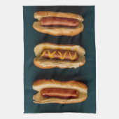 ホットドッグとバンズ キッチンタオル (縦)
