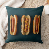 ホットドッグとバンズ クッション (ブランケット)
