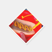 ホットドッグとマスタード – 紙ナプキン スタンダードカクテルナプキン (角)