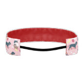 ホットドッグとレモネード夏のダッシュント犬 アスレチックヘッドバンド (裏面)