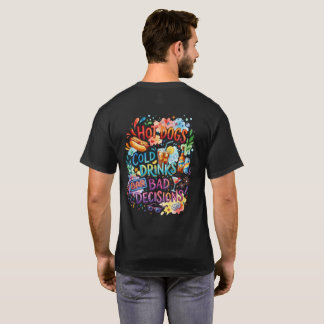 ホットドッグと後悔の選択 Tシャツ