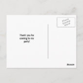 ホットドッグとS'moresキャンプファイヤーありがとう ポストカード (裏面)