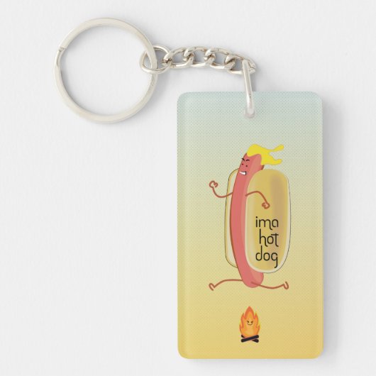 ホットドッグに悪魔をあえて キーホルダー (正面)
