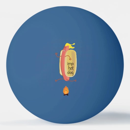ホットドッグに悪魔をあえて 卓球ボール (正面)