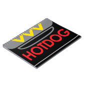 ホットドッグのアイコン ノートブック (左側)