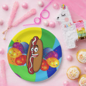 ホットドッグのパーティーの紙皿 ペーパープレート (パーティー)