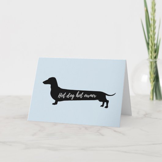 ホットドッグのホットオーナーウィーナーバレンティーンカード シーズンカード (正面)