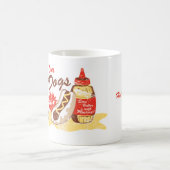 ホットドッグのマグ コーヒーマグカップ (中央)