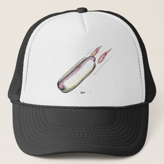 ホットドッグのロケットの帽子 キャップ (正面)