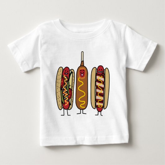 ホットドッグの友人 ベビーTシャツ (正面)