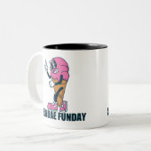 ホットドッグの味を味わう ツートーンマグカップ (正面左)