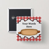 ホットドッグの売り手は単語ボタンを加えます 缶バッジ (正面&裏面)