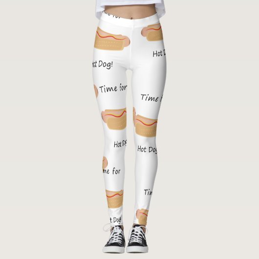 ホットドッグの断面図のLeggins レギンス (正面)