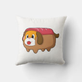 ホットドッグの犬 クッション (裏面)