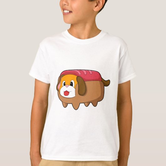 ホットドッグの犬 Tシャツ (正面)