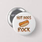 ホットドッグの石 缶バッジ (正面&裏面)