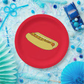 ホットドッグの紙のパーティーのプレート ペーパープレート (パーティー)