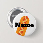 ホットドッグの譲歩のカーニバルの名札 缶バッジ (正面&裏面)