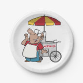 ホットドッグの販売元 ペーパープレート (正面)