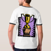 ホットドッグの食べ物のチャンピオン Tシャツ (裏面フル)