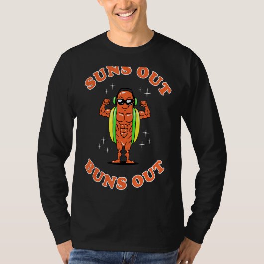 ホットドッグの食べ物を食べ尽くす Tシャツ (正面)