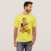 ホットドッグのTシャツのために熱狂する Tシャツ (正面フル)