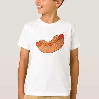 ホットドッグのTシャツの男性への女性および子供 Tシャツ