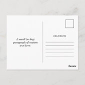 ホットドッグはがき ポストカード (裏面)