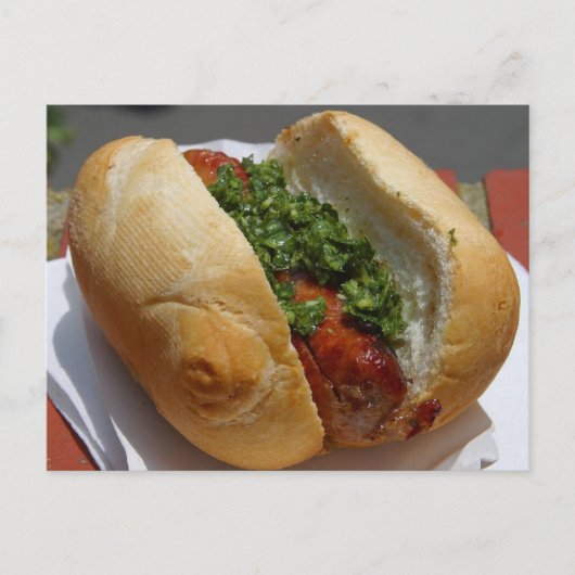 ホットドッグはがき ポストカード (正面)