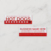 ホットドッグはっきりしたの顧客ロイヤリティ ロイヤリティカード (正面/裏面)