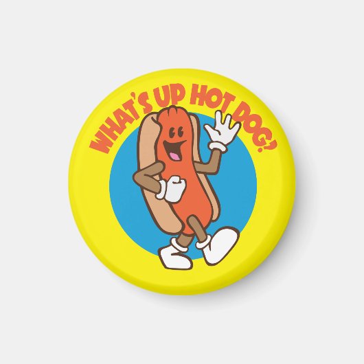 ホットドッグは？磁石 マグネット (正面)