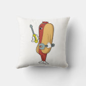 ホットドッグをツール整備士として クッション (裏面)