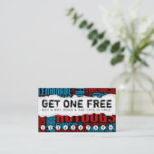 ホットドッグを一匹無料で手に入れる ロイヤリティカード (スタンド正面)