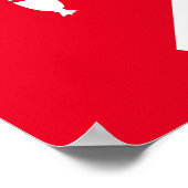 ホットドッグを持つグリルファーザー ポスター (角)