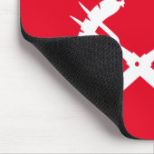 ホットドッグを持つグリルファーザー マウスパッド (コーナー)