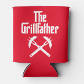 ホットドッグを持つグリルファーザー 缶クーラー (正面)