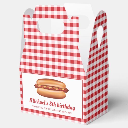 ホットドッグオンレッドジンガム誕生日ありがとう フェイバーボックス (オープン)
