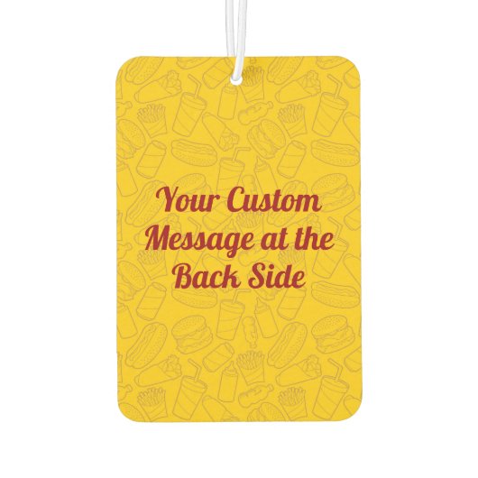 ホットドッグカーエアフレッシュナー カーエアーフレッシュナー (裏面)