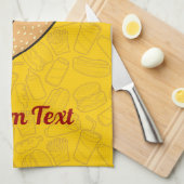 ホットドッグキッチンタオル キッチンタオル (四つ折り)