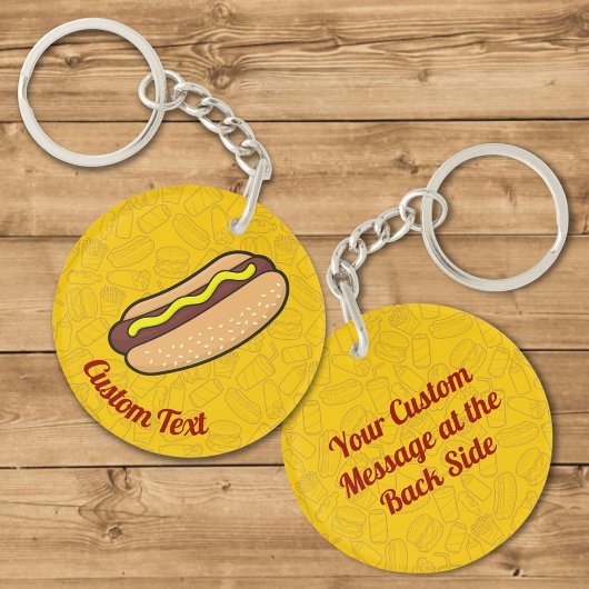 ホットドッグキーチェーン キーホルダー